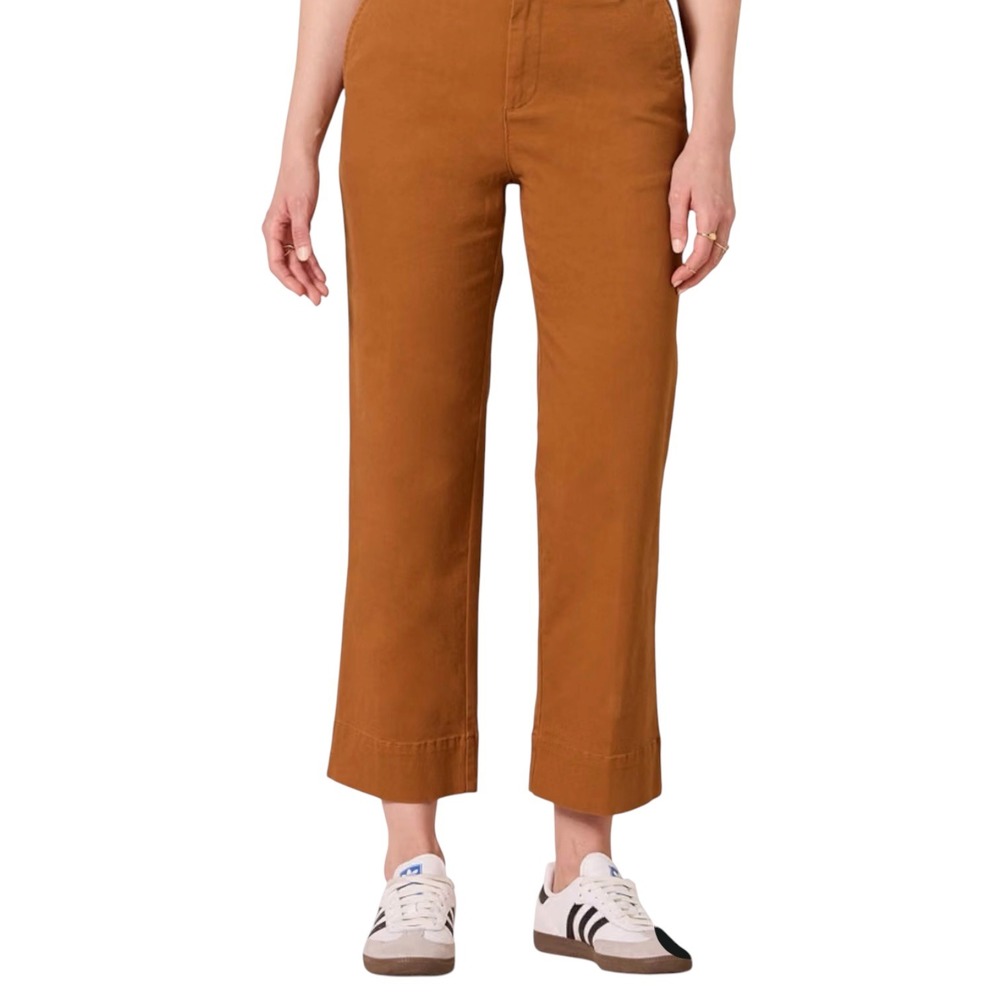 Amazon Essentials Womens High-Rise Wide Leg Khaki Pant Caramel Brown US 20 NEW